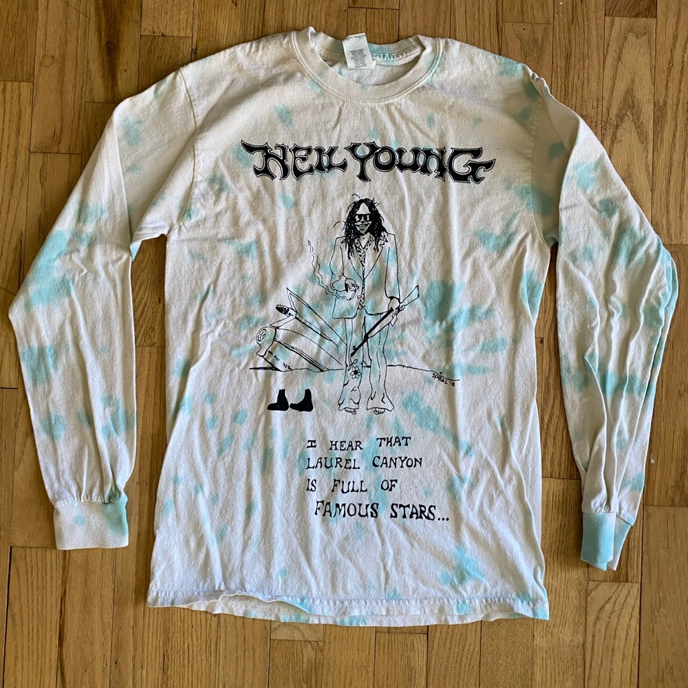 Neil Young Worn Spiral tie dye long sleeve